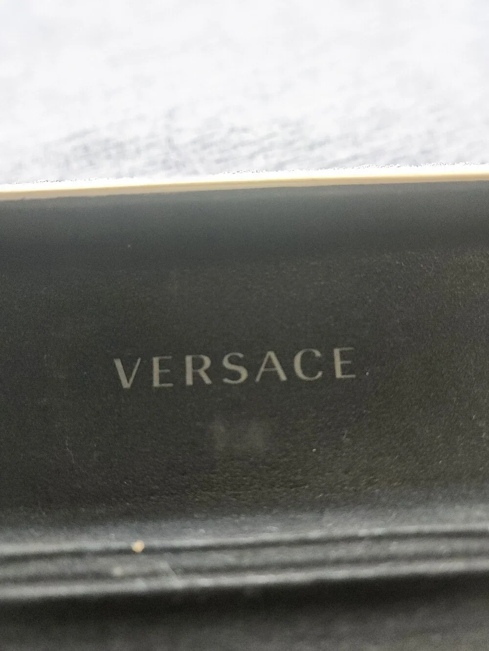 Versace Cream Sunglass Eyewear Case. Extra Large Size